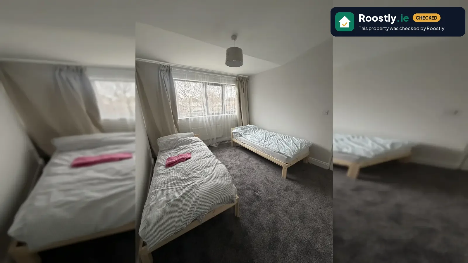 Room in a shared 7-bedroom apartment for rent in Northside for males only