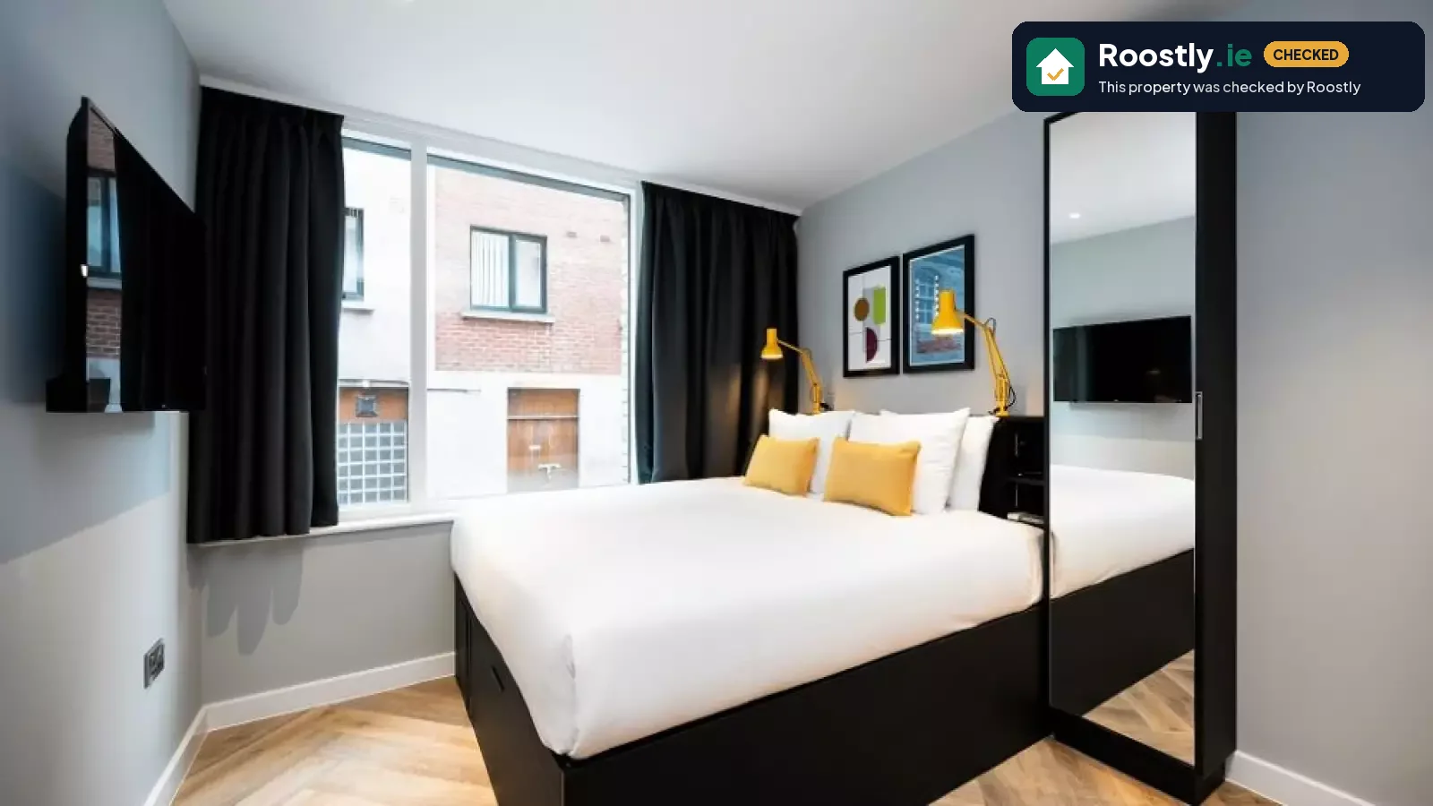 Serviced studio apartment for rent in North City, Dublin