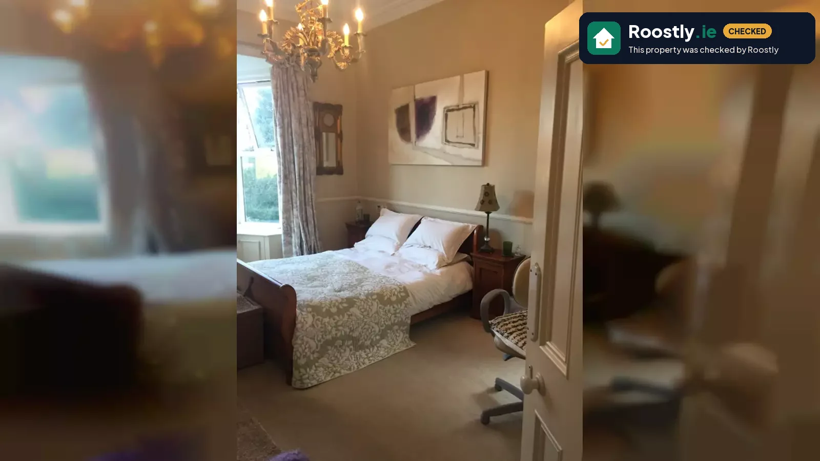 Bedroom with double bed and en-suite