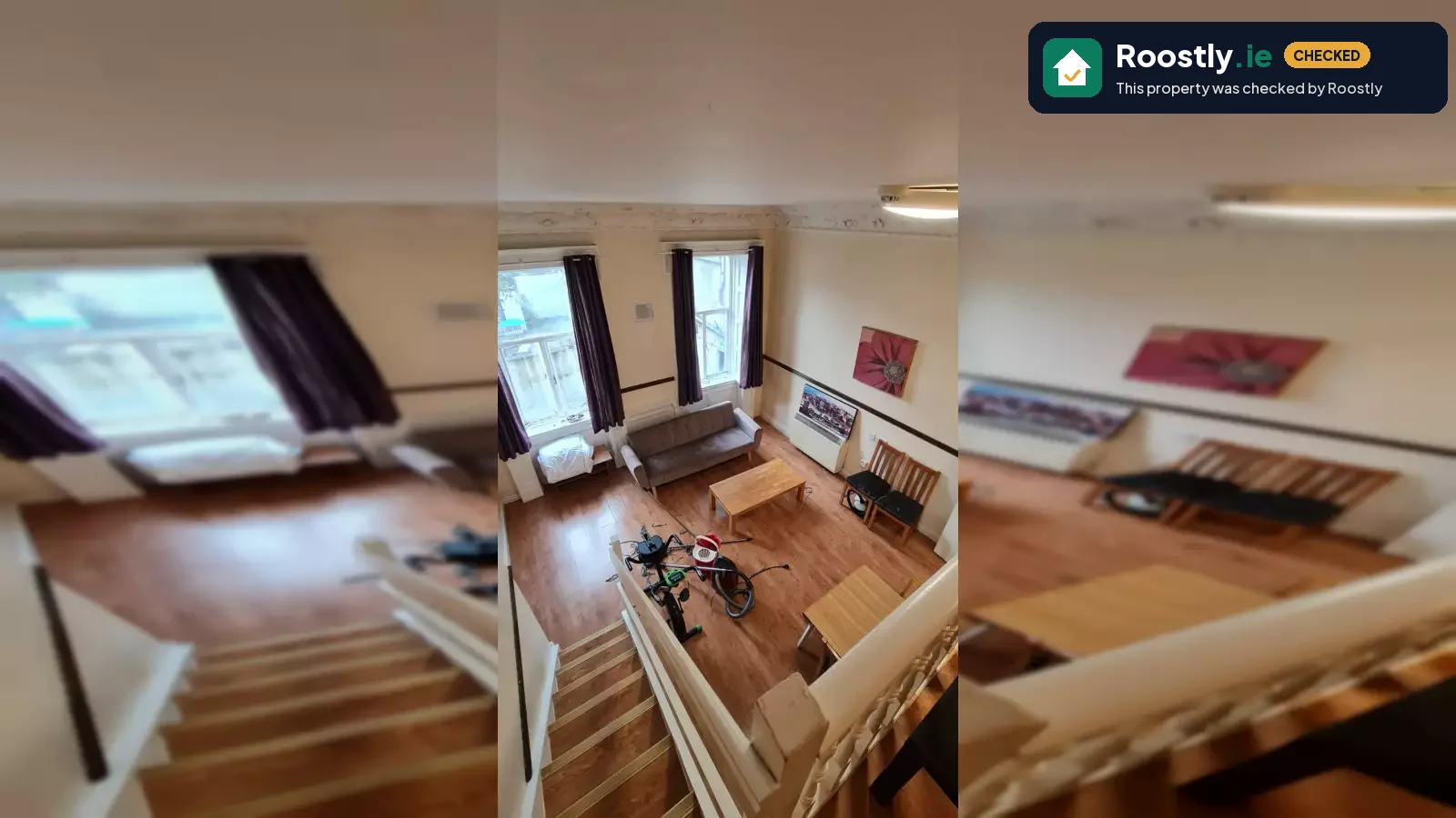 Studio for rent in North Inner City, no smoking allowed