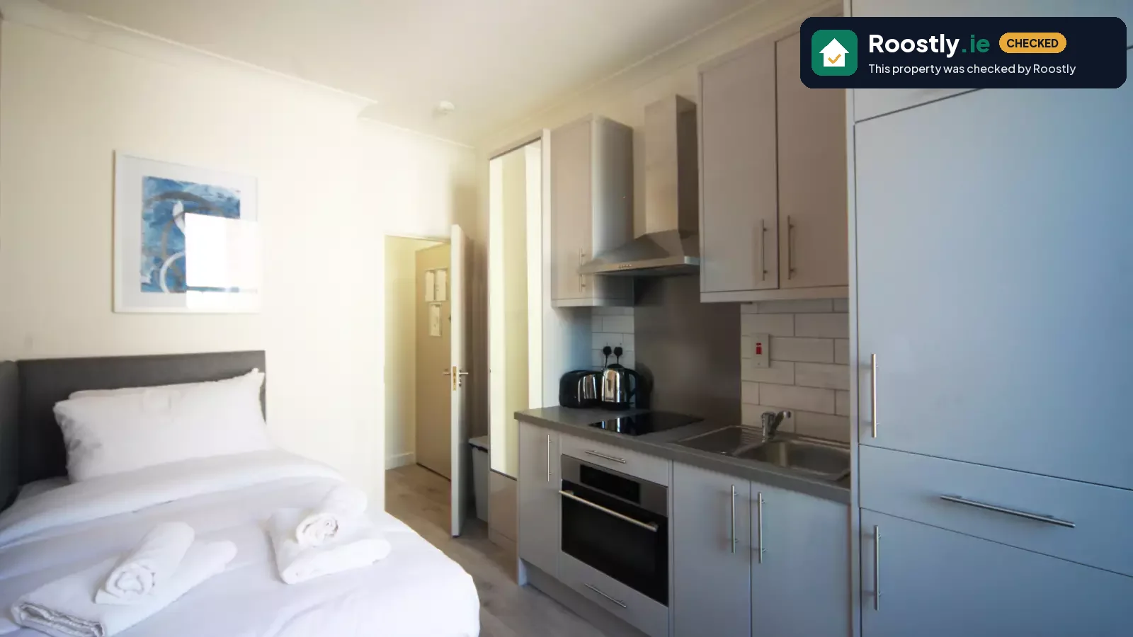 Serviced Single Studio Apartmensts  for rent in the City Centre, D2