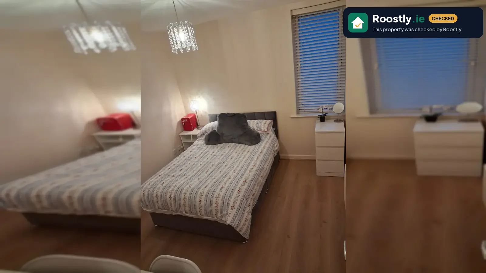 Room in a shared 2-bedroom apartment for rent in Rialto, bills included, perfect for females.